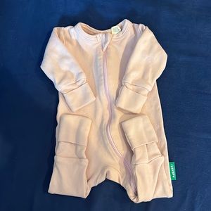 Parade pink organic cotton pajama 0-3m